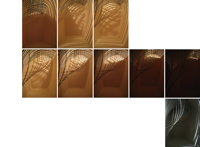 Design Basics I Maria Rieping bei Prof. Kirsten Schemel Fotoreihe im Tagesverlauf